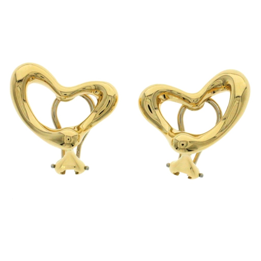 Tiffany & Co. 18K Elsa Peretti Heart Earrings